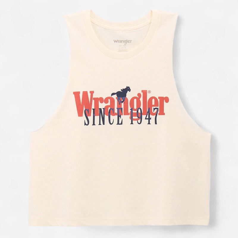 Wrangler® Graphic Festival Crop Tank
