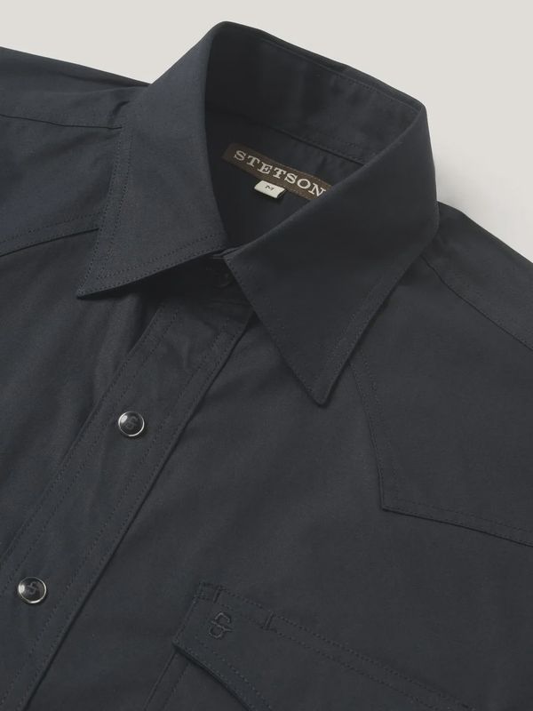 Classic Western Shirt in Black - Stetson