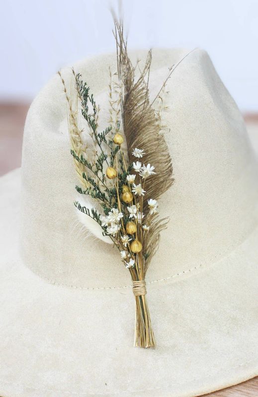 Florals and Feathers BrimBud Hat Pin