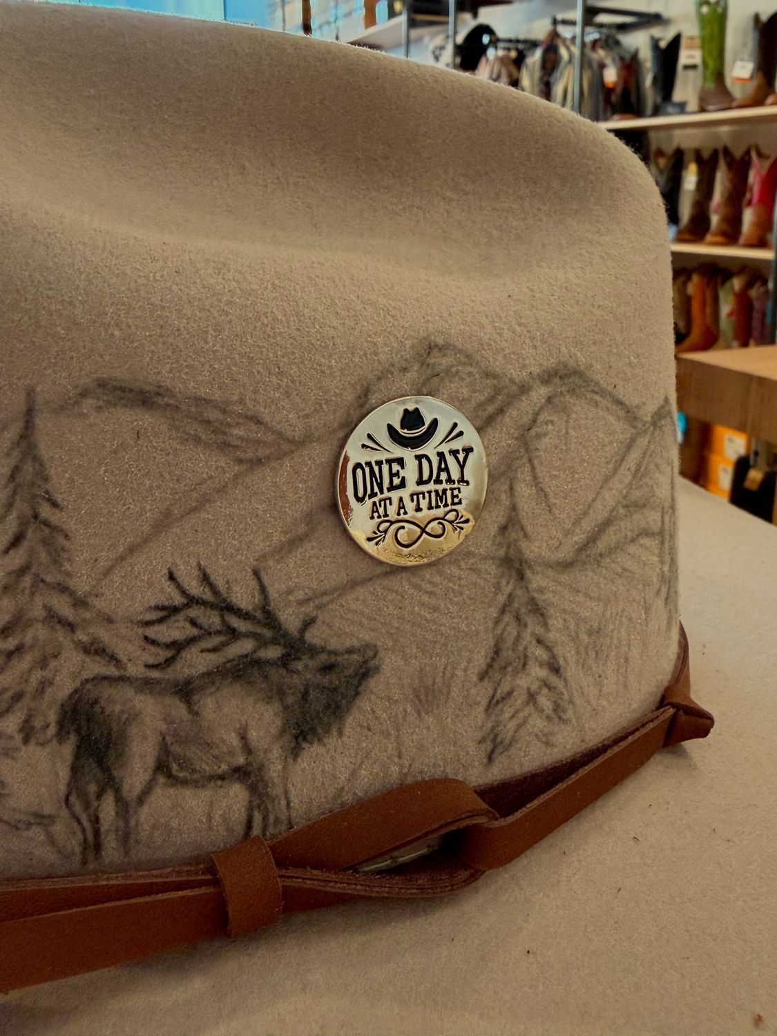Magnetic Hat Pin - One Day at a Time