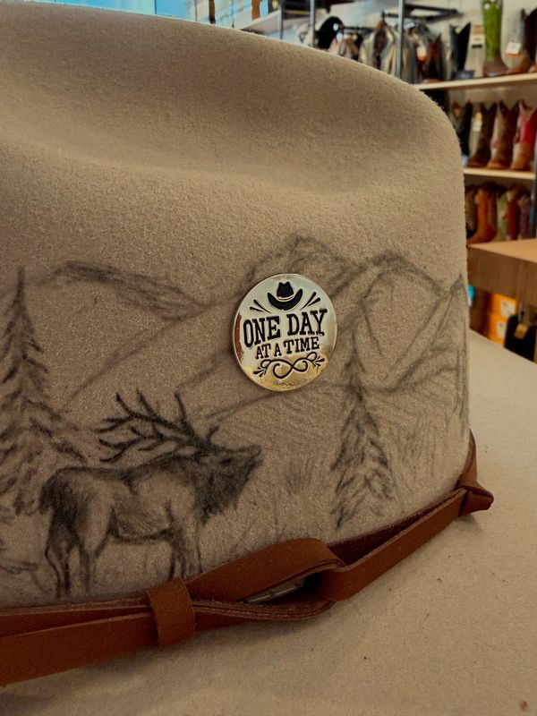 Magnetic Hat Pin - One Day at a Time