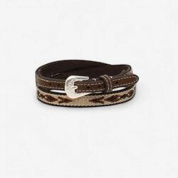 Twister Hatband Ribbon Southwest Brown