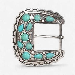 Square Buckle Turquoise stones