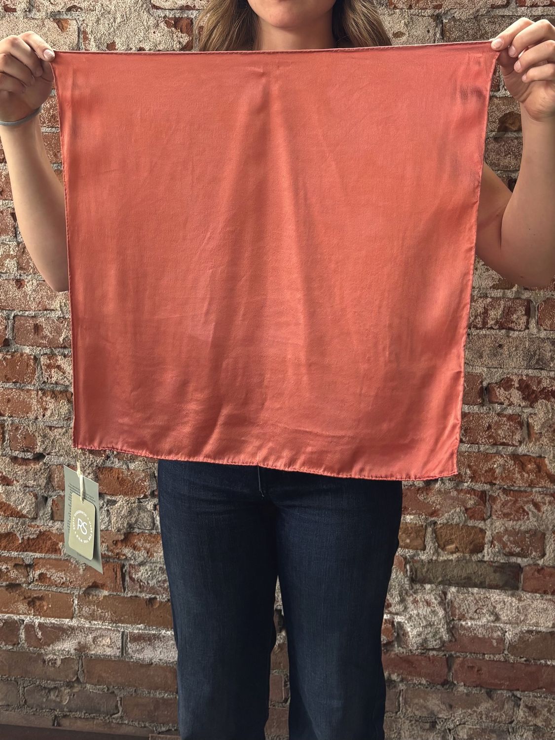 Harvest Bandana - Rusty Pink-19x19