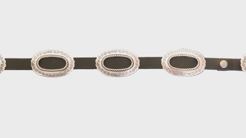 Black Harness Concho Belt