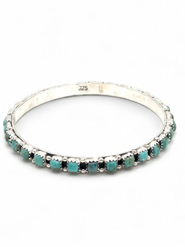 Hada Collection Kingman Turquoise Bangle Bracelet