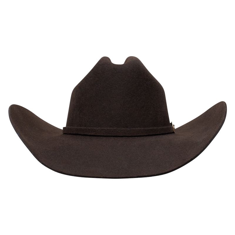 3X Oak Ridge Wool Felt Hat - Chocolate - 4 1/4" Brim