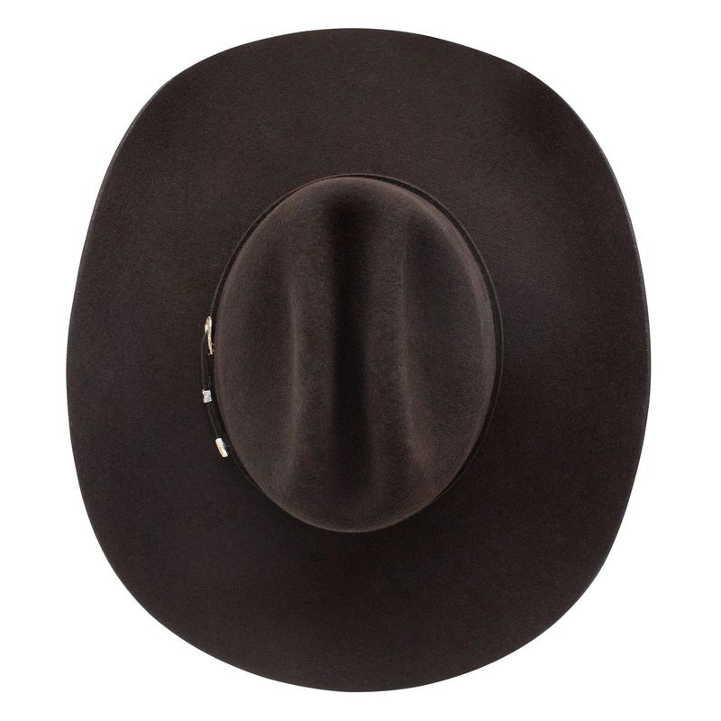 3X Oak Ridge Wool Felt Hat - Chocolate - 4 1/4" Brim
