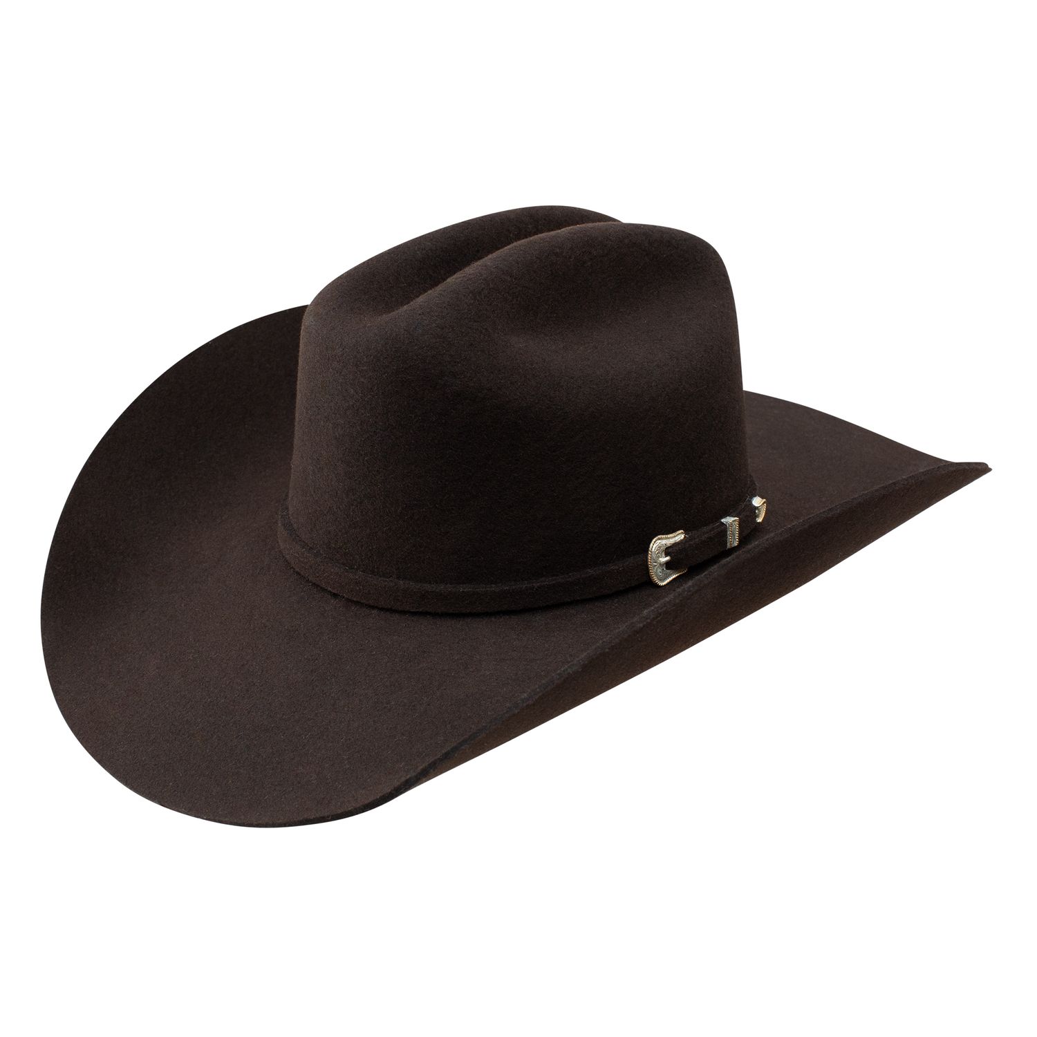 3X Oak Ridge Wool Felt Hat - Chocolate - 4 1/4" Brim