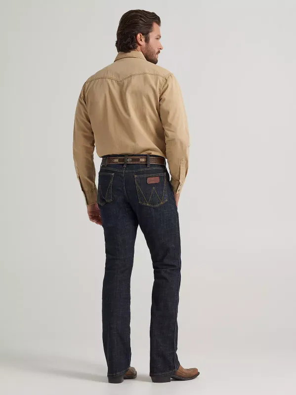 Wrangler® Retro® Premium Long Sleeve Shirt - Tan