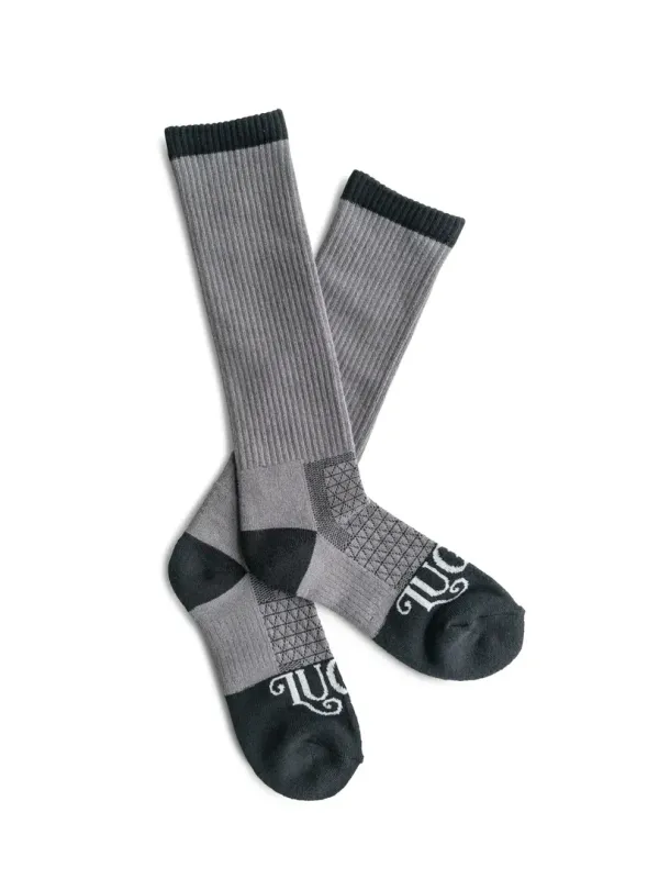 The Cowboy Sock - Grey - Performance Boot Socks