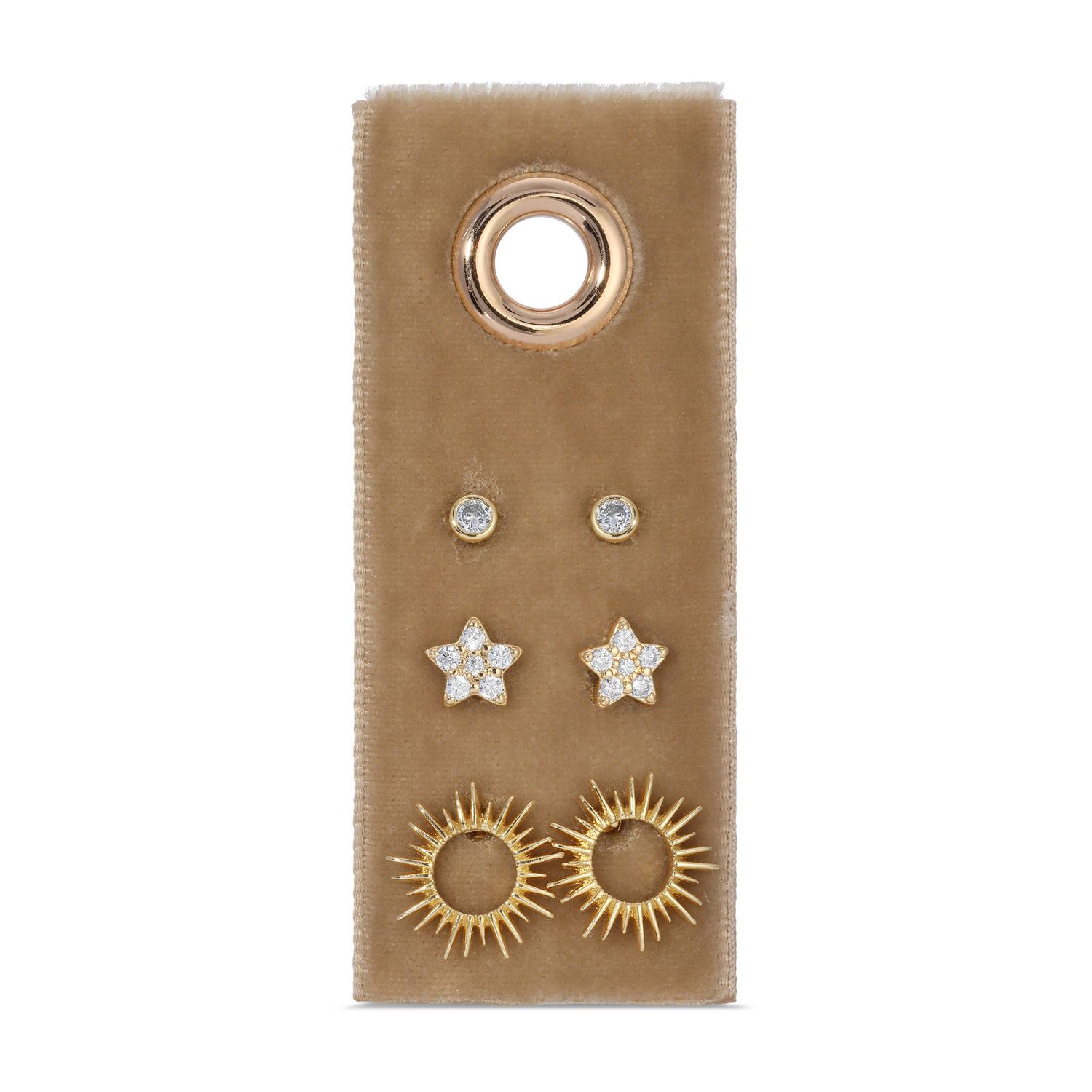 Star and Sun Velvet Stud Gift Set