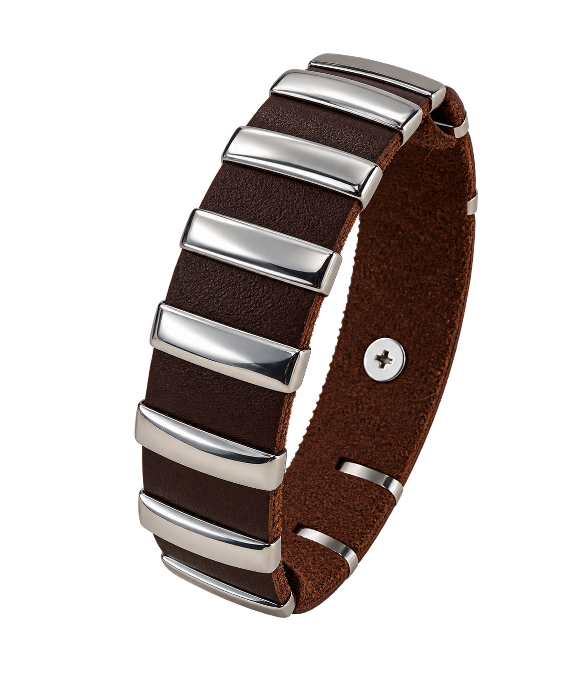 Carter Leather Bracelet - Brown