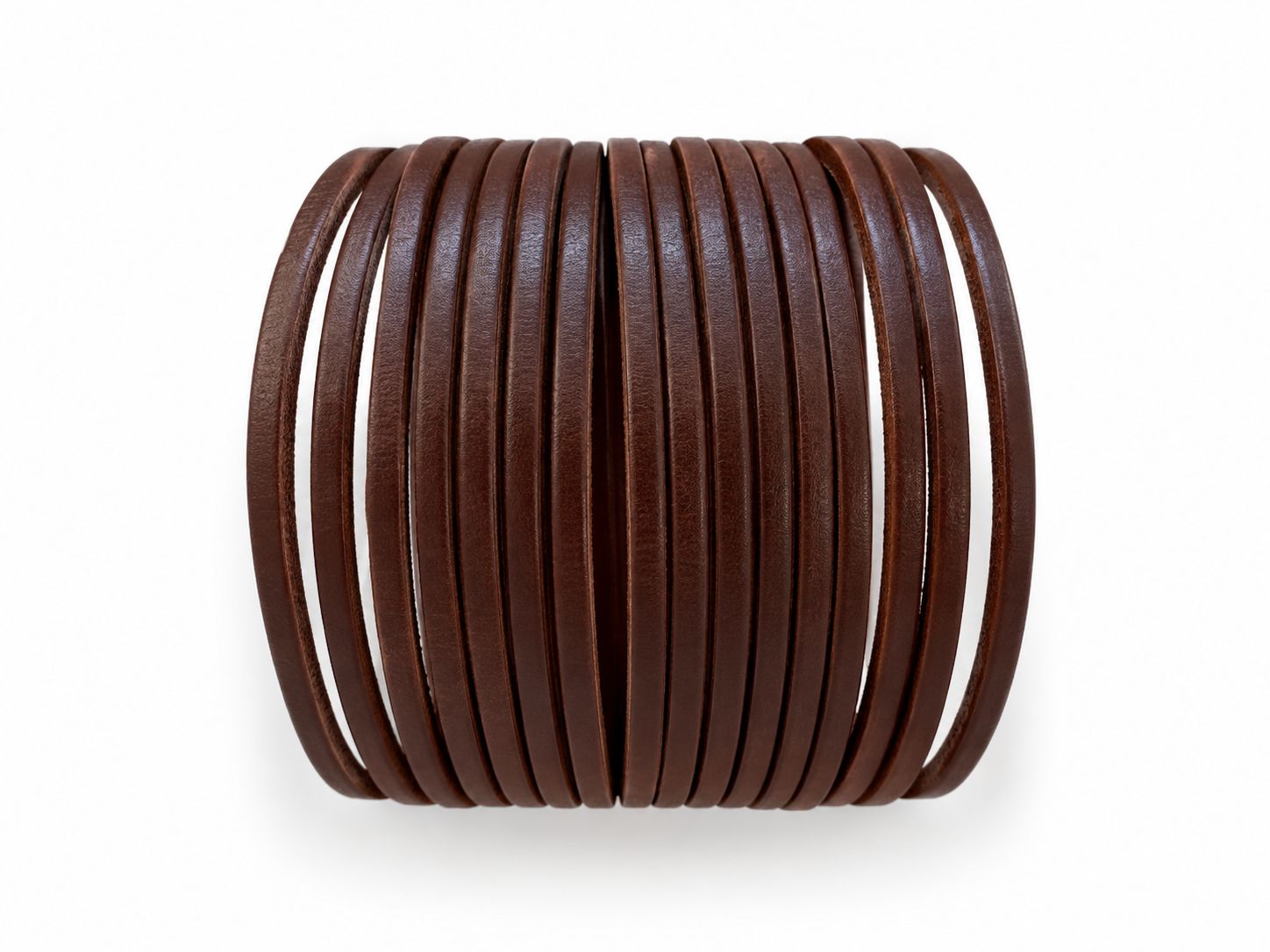 Corey Leather Bracelet - Brown