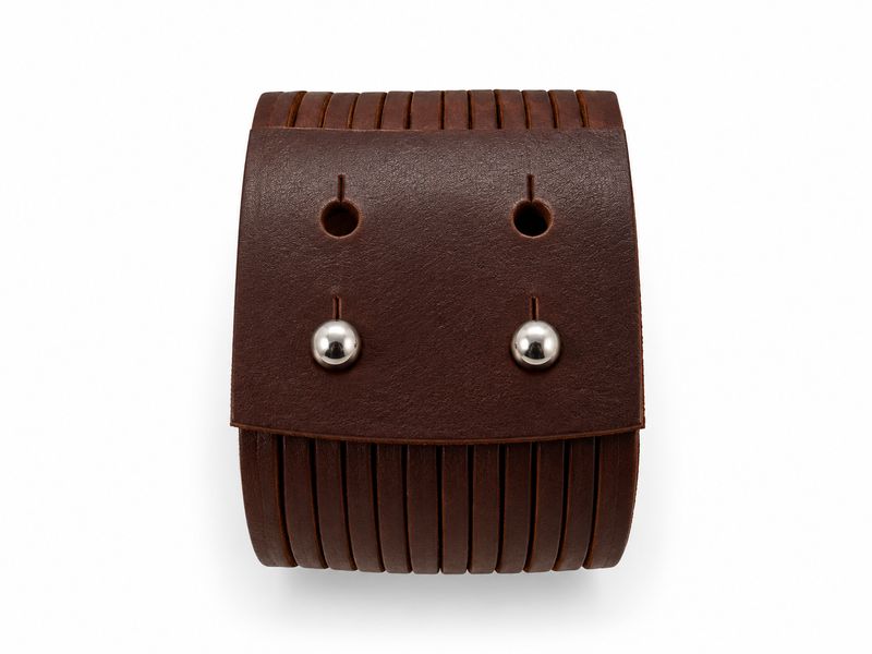 Corey Leather Bracelet - Brown