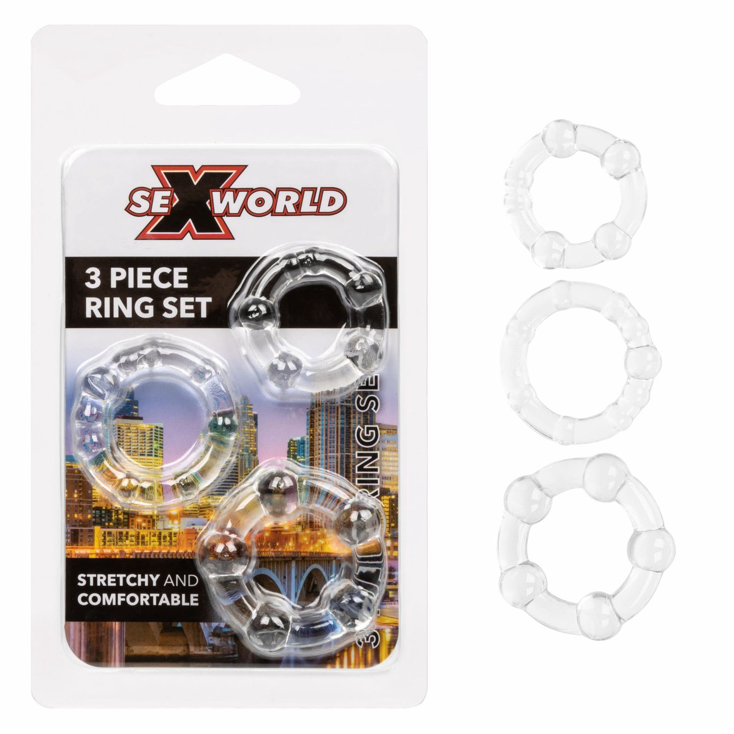 SexWorld - 3 Piece Ring Set