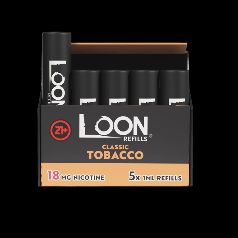 The Loon Cartridge Classic 18mg Tobacco 5pk