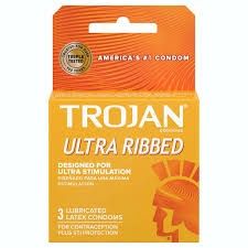 Trojan Ultra Ribbed 3pk