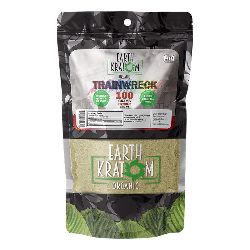 Earth Kratom Trainwreck 100 gram powder