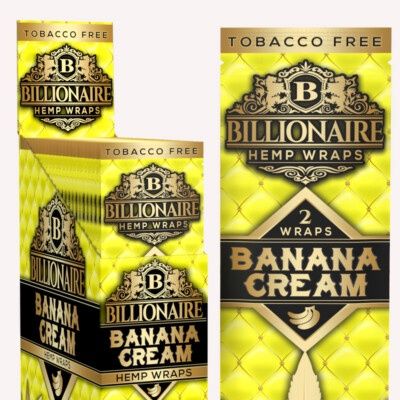 Billionaire Hemp Wrap - Banana Cream 2pk
