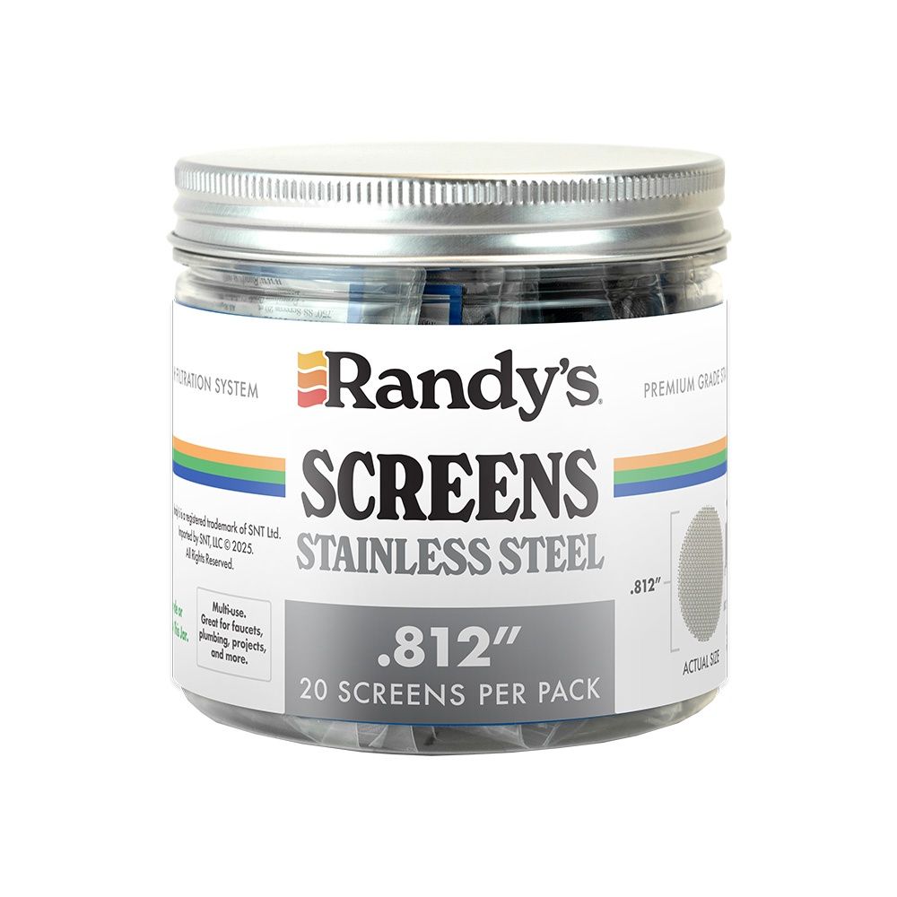 Brass .625" or Stainless Steel .812" Screens 20 ct.