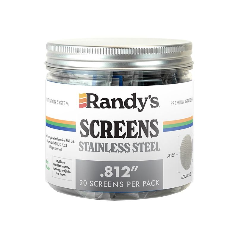 Brass .625" or Stainless Steel .812" Screens 20 ct.