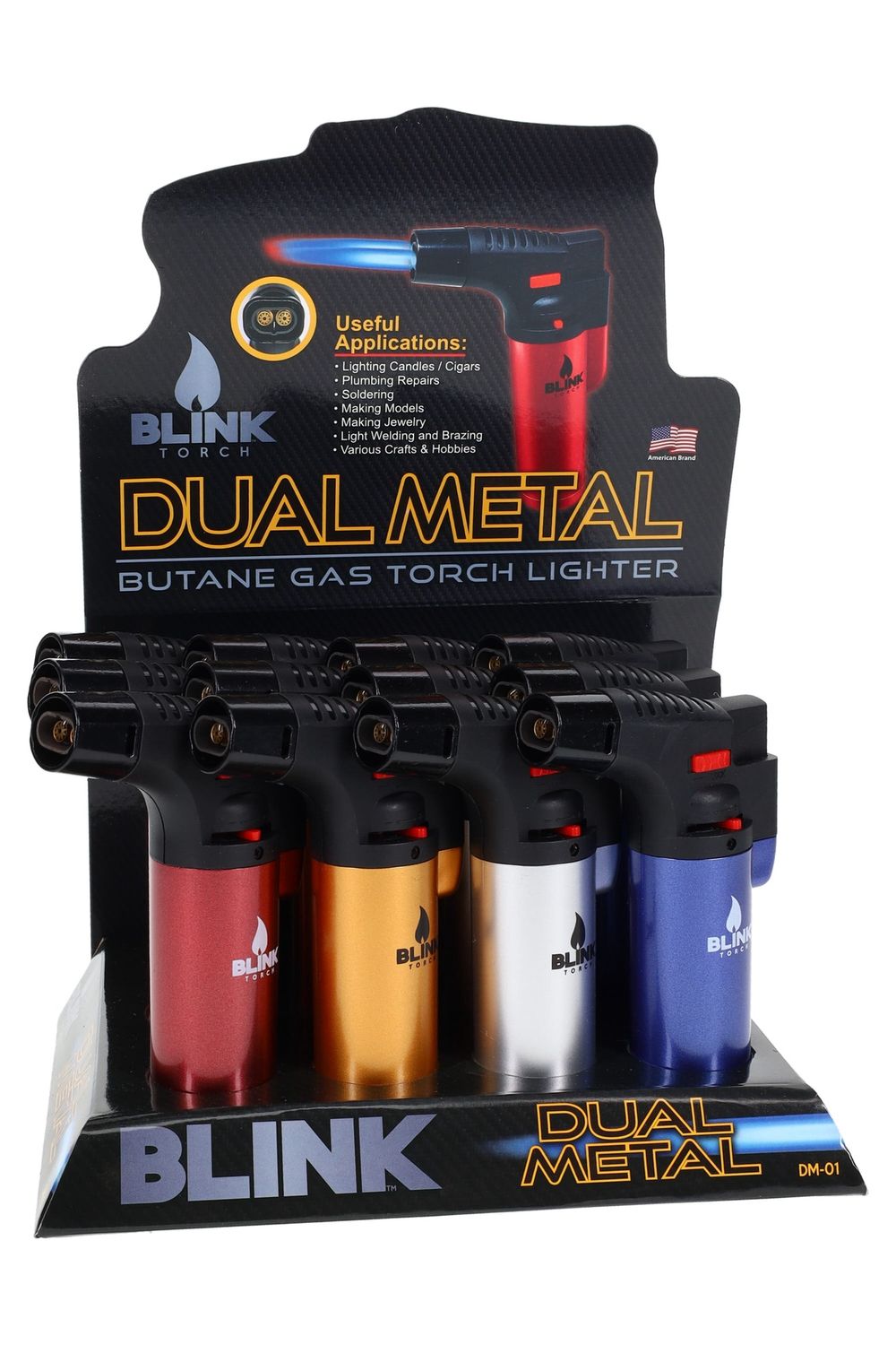 Blink Dual Metal Torch Lighter
