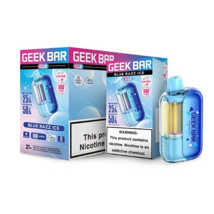 Geek Bar CLR Blue Razz Ice 50k