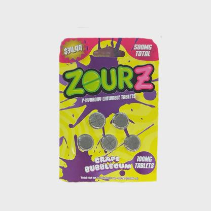 Zourz Grape Bubblegum 500mg