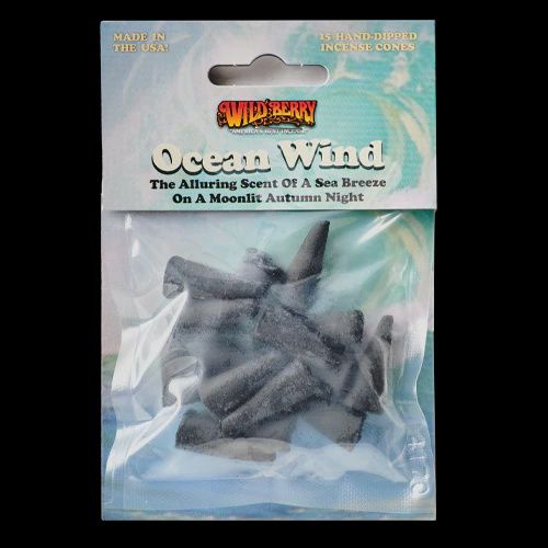 Wildberry - Ocean Wind Incense Cones - 15 Pack