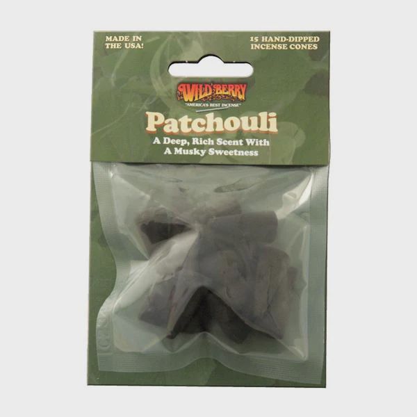 Wildberry - Patchouli Incense Cones - 15 Pack
