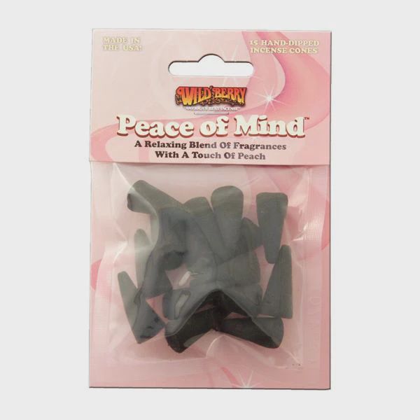 Wildberry - Peace of Mind Incense Cones - 15 Pack