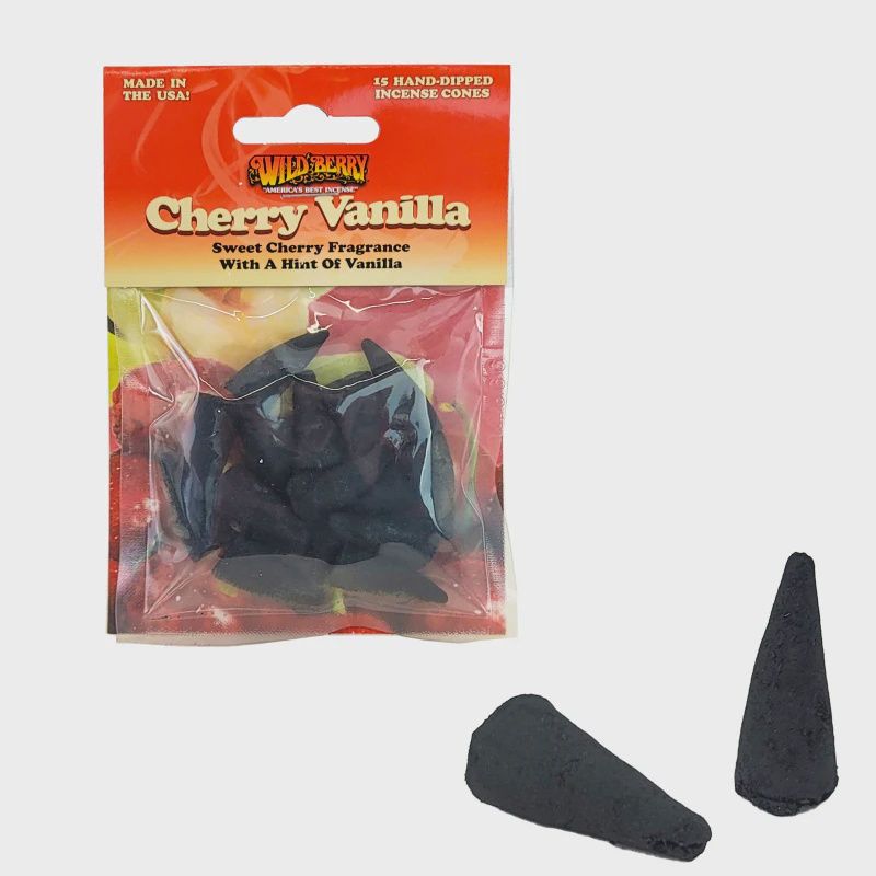 Wildberry - Cherry Vanilla Incense Cones - 15 Pack