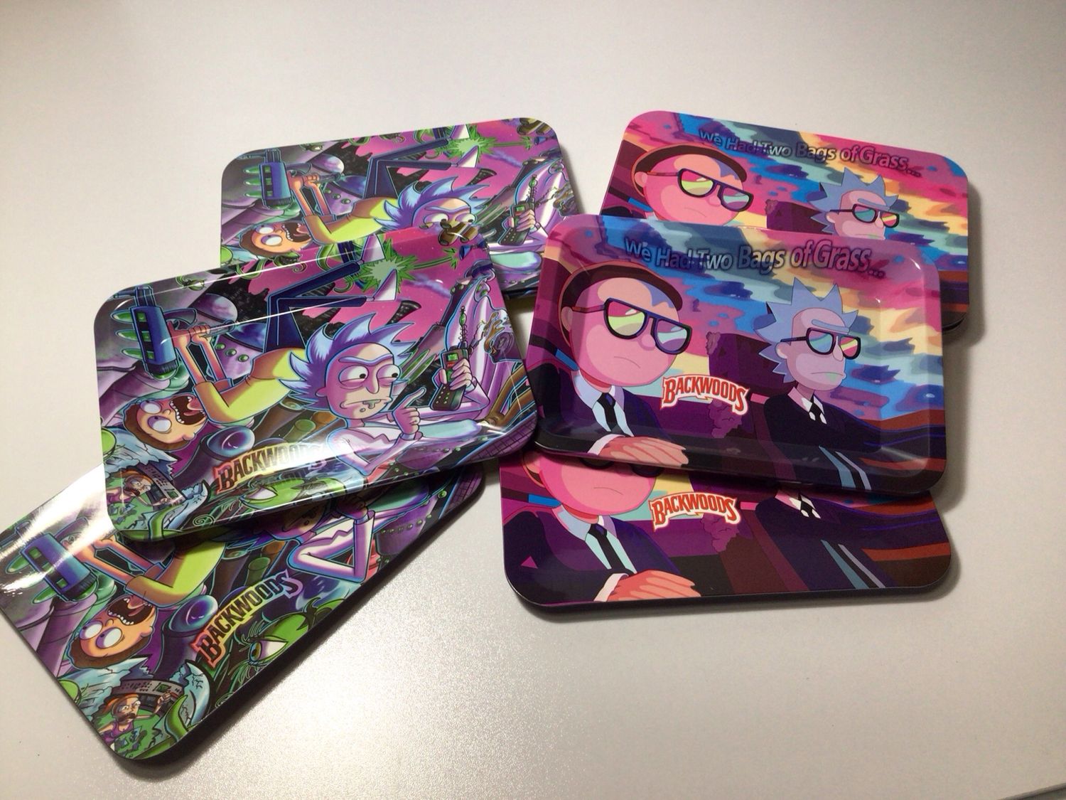 Rolling Small Tray w/ Lid Double Sided Print
