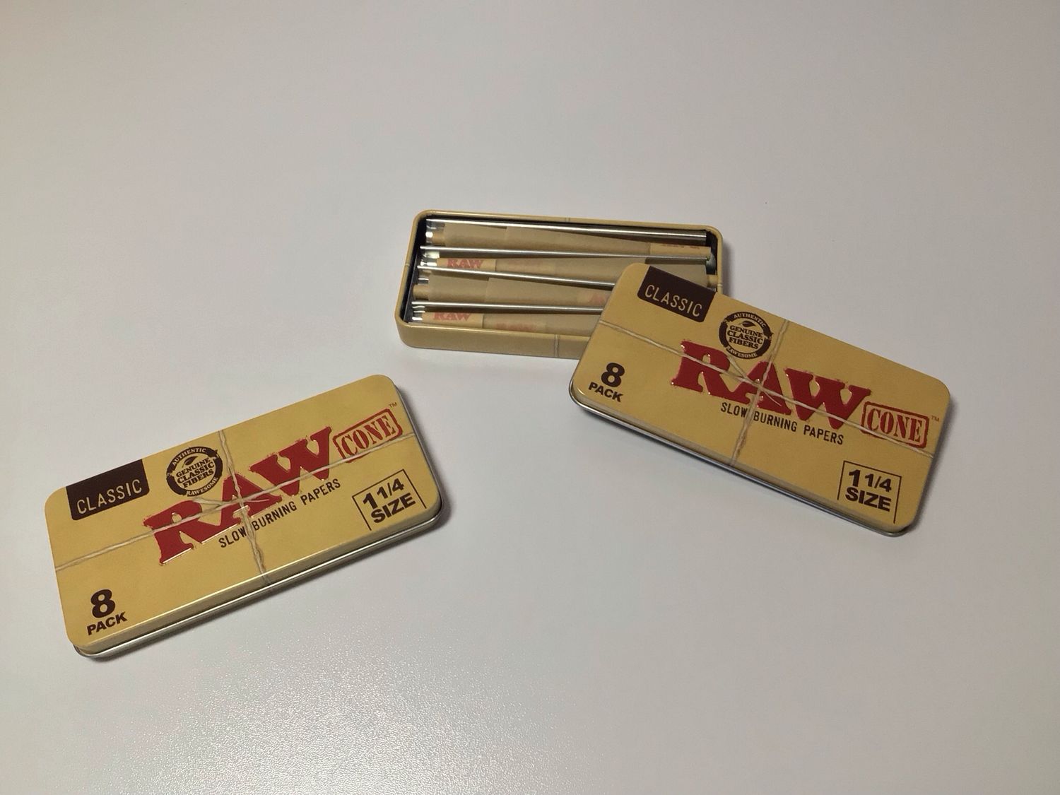 Accessories | Cones | Raw Cones 1 1/14 8pck