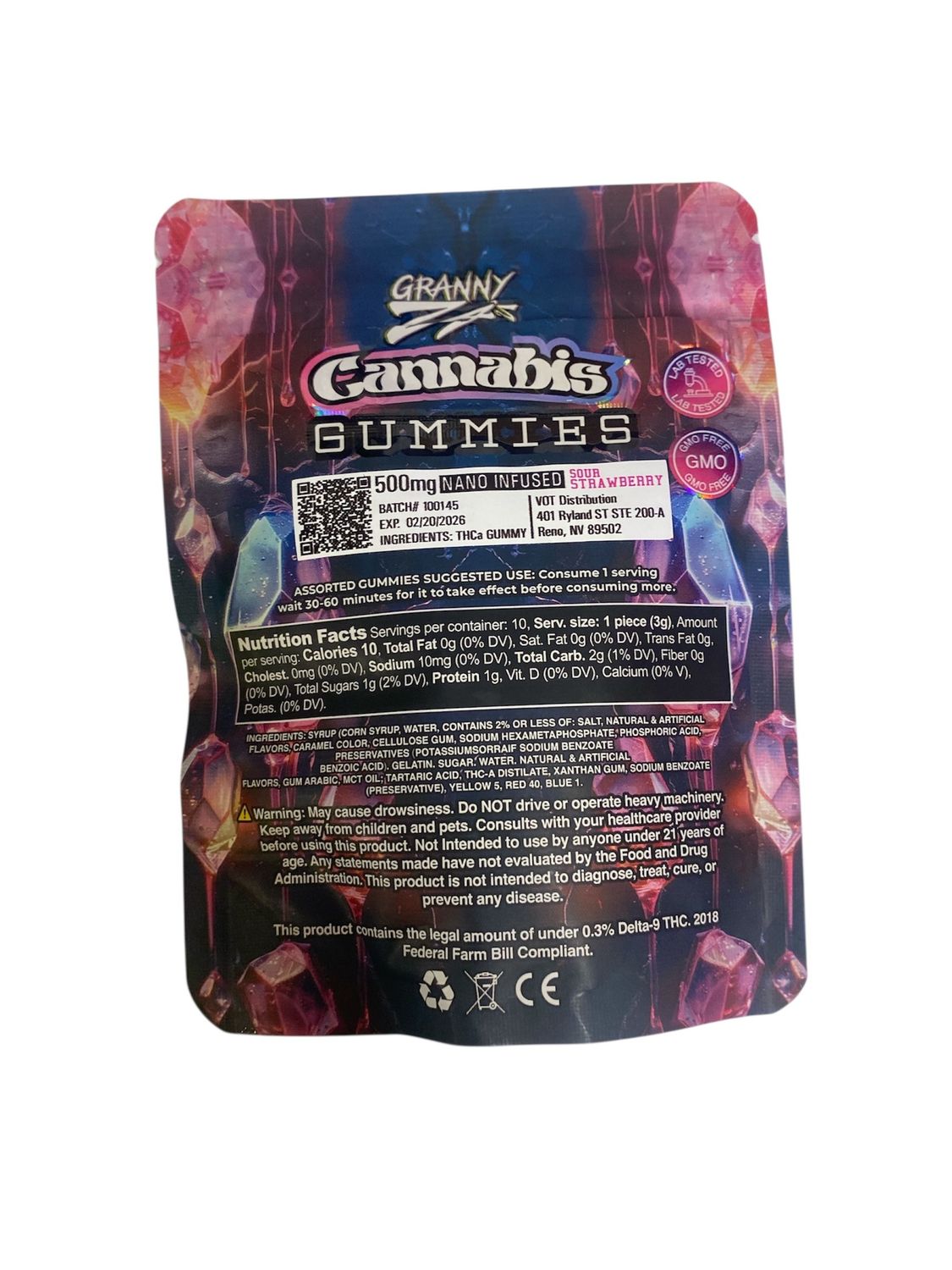 Edibles | Granny Za | 500mg Nano Infused