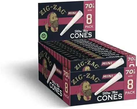 Accessories | Cones | Zig Zag Ultra Thin Mini Cones 8 Pack