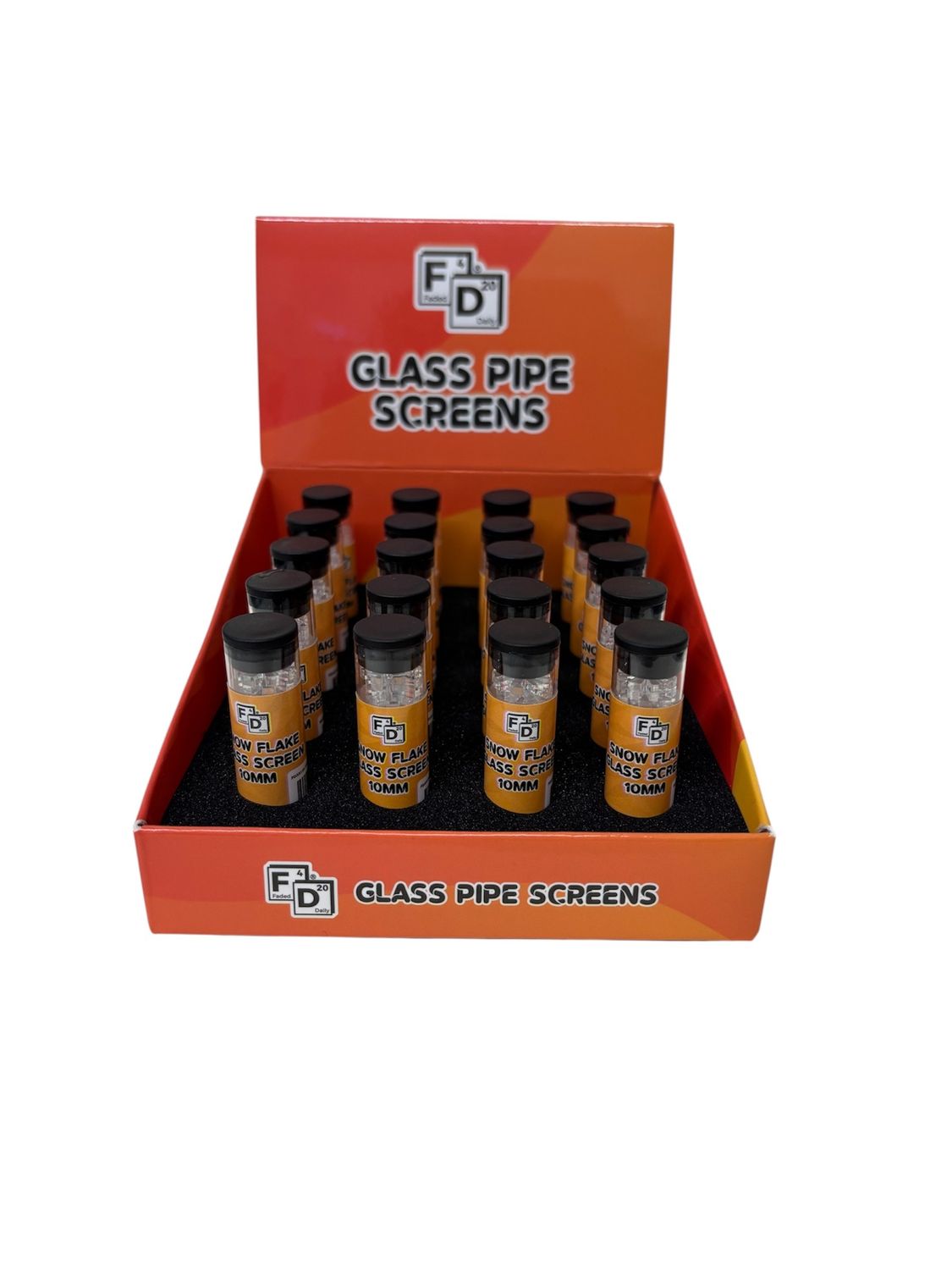 Accessories | Snowflake Glass Screens 10mm | 15 pack