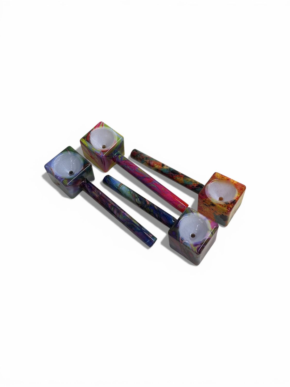 Accessories | Glass Ceramic Colorful Square Pipe