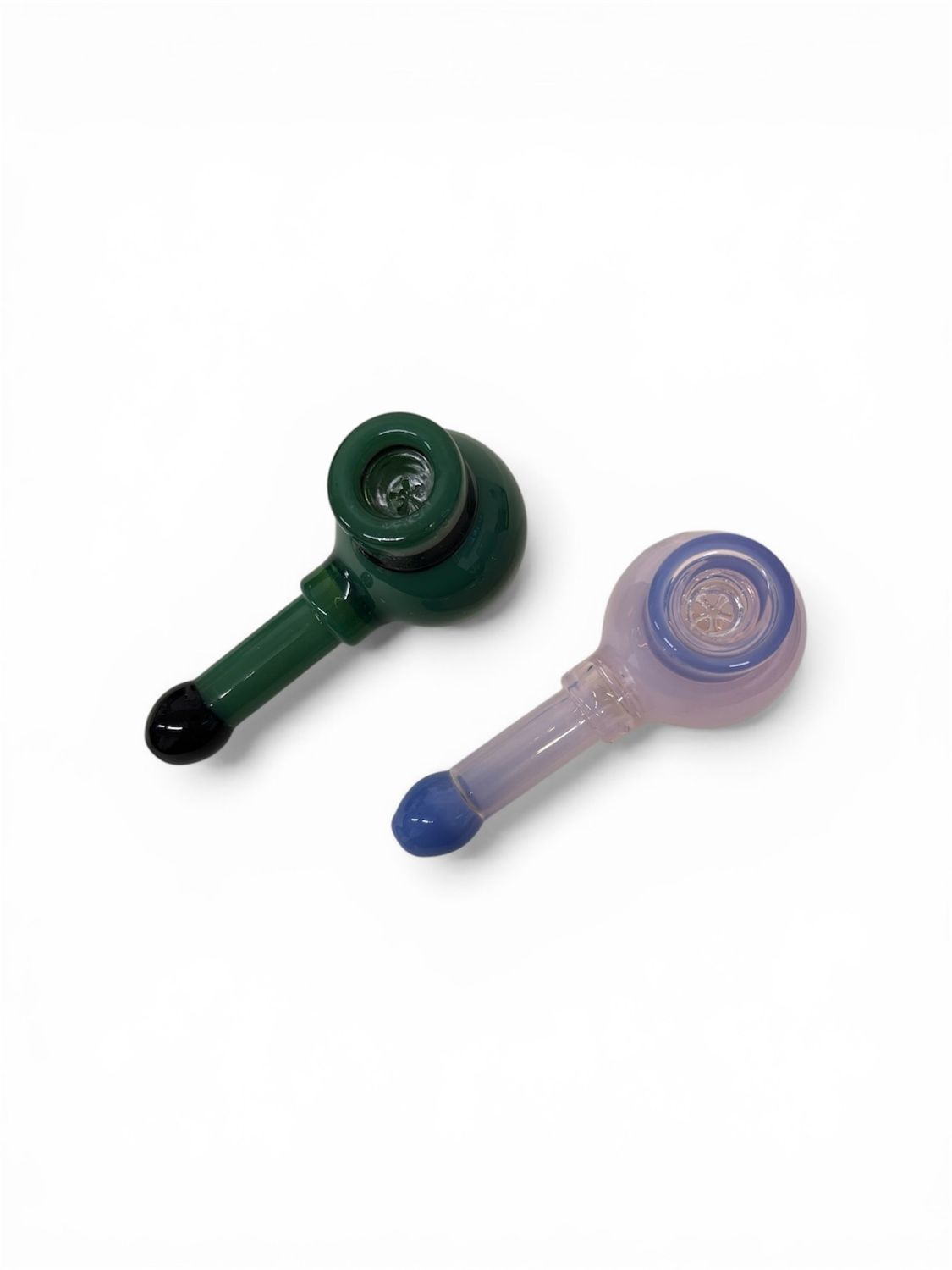 Glassware | Glass Pipe | 4.5" Slime Spoon w Screen Bowl