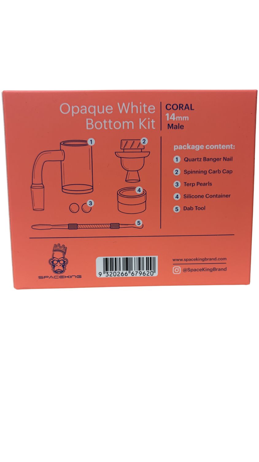 Accessories | Space King Opaque White Bottom Kit | Coral | 14mm