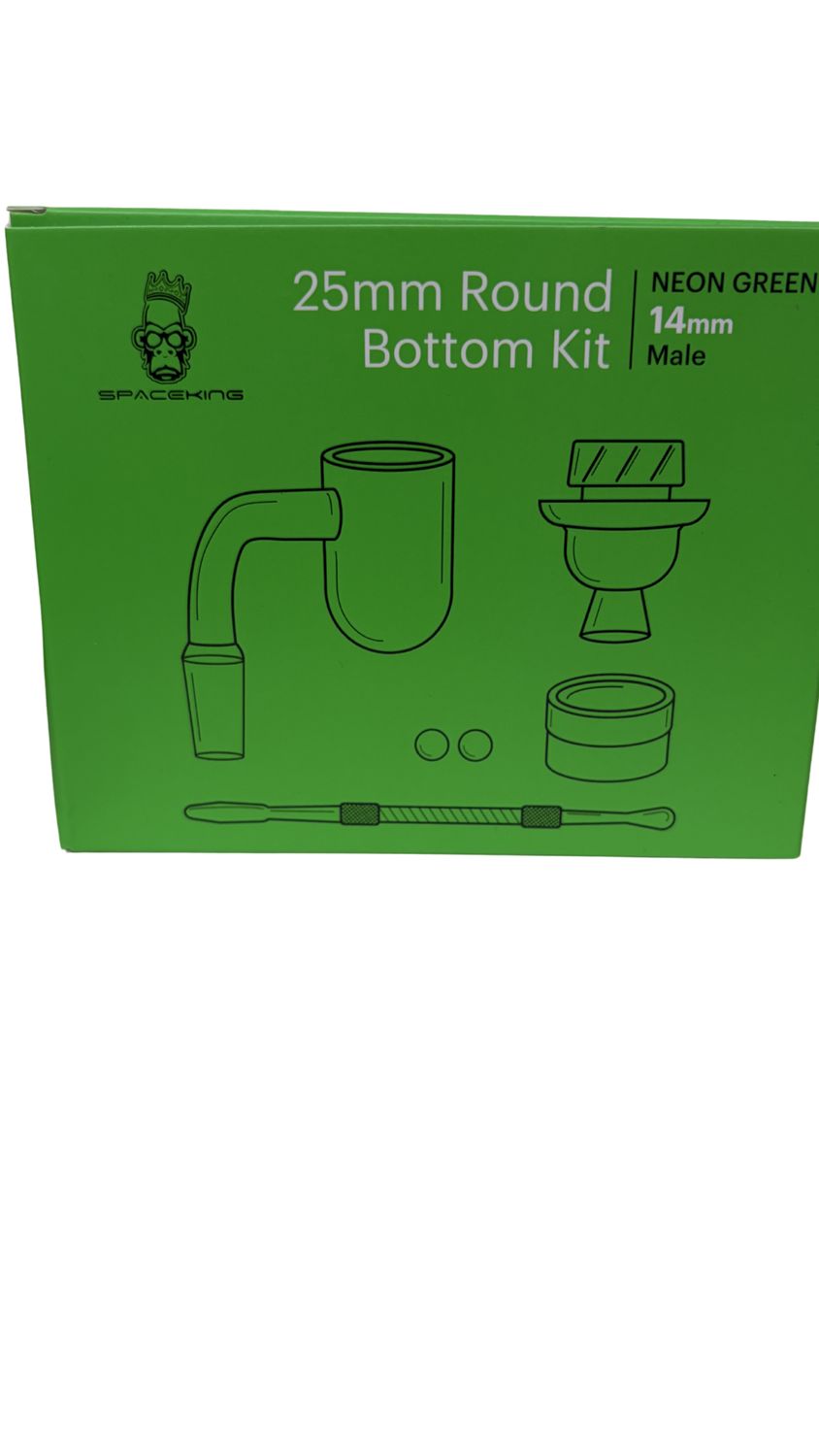 Accessories | Space King Round Bottom Kit | Neon Green | 25mm