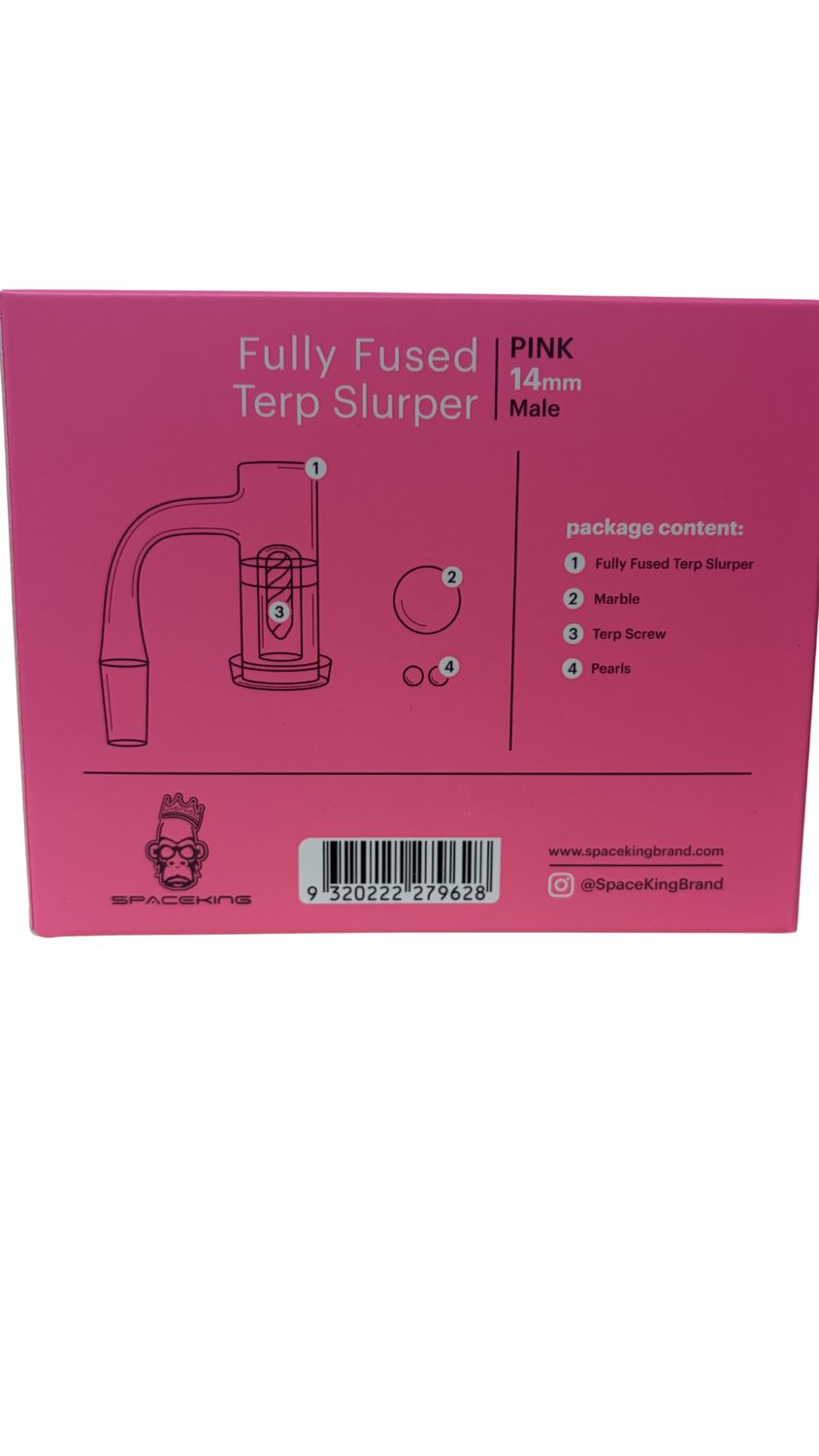 Accessories | Space King Fully Fused Terp Slurper Kit | Pink | 14mm