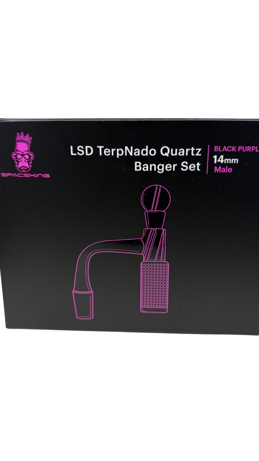 Accessories | LSD TerpNado Quartz Banger Set | Black Purple | 14mm