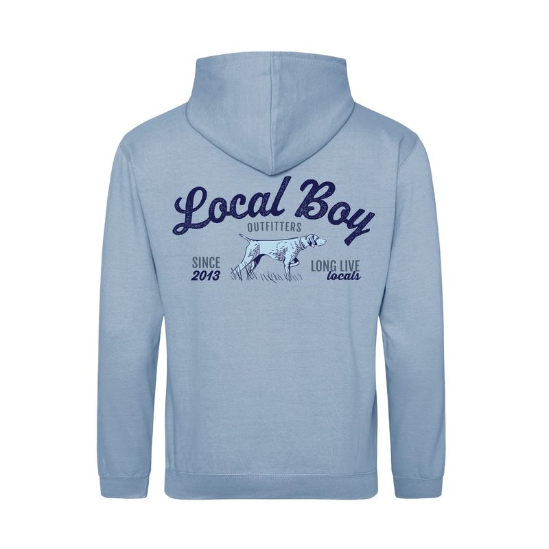 Local Boy Brushwood Hoodie Bird Dog Arch - Sky Blue