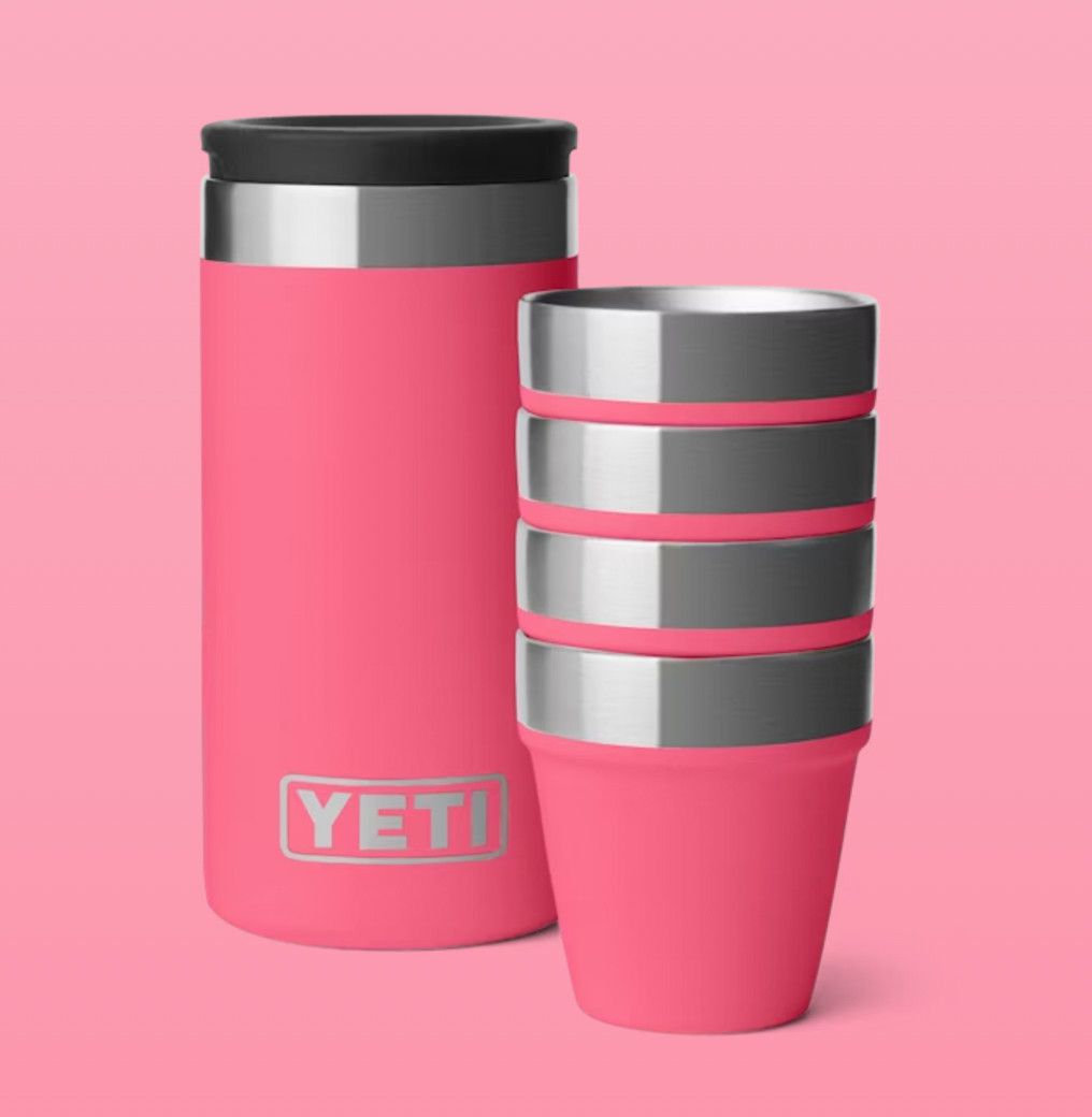 Yeti Shot Glass, Color: Tropical Pink