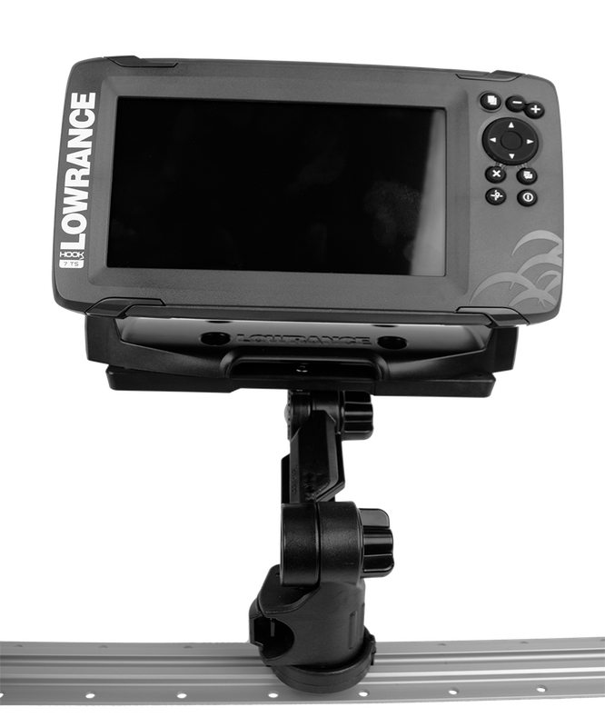 Fish Finder Mount W/LockNLoad Mounting System, Large Rectangular Base, 4” ext