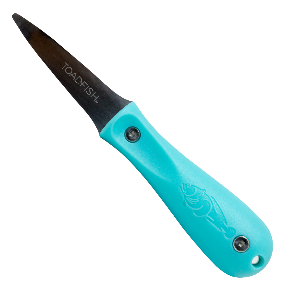 Toadfish PUT ’EM BACK Oyster Knife – Teal Handle