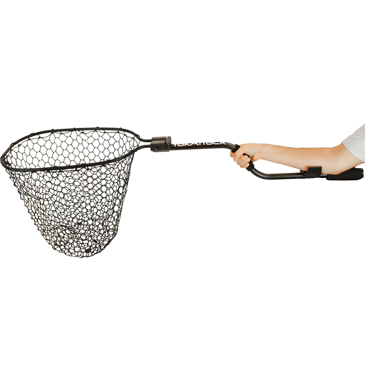 Leverage Landing Net, 12&quot; X 20&quot; hoop, 47&quot; long, with extension and foam for storing in rod holder