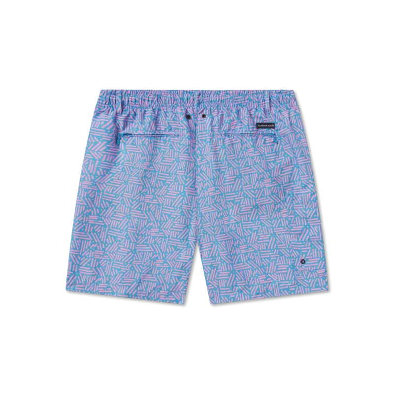 Southern Marsh Dockside Swim Trunk - Dots &amp; Lines